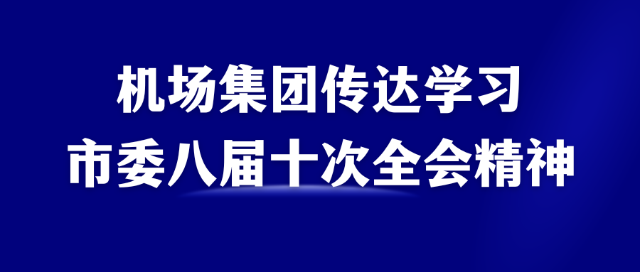 機場集團傳達學習市委八屆十次全會精神